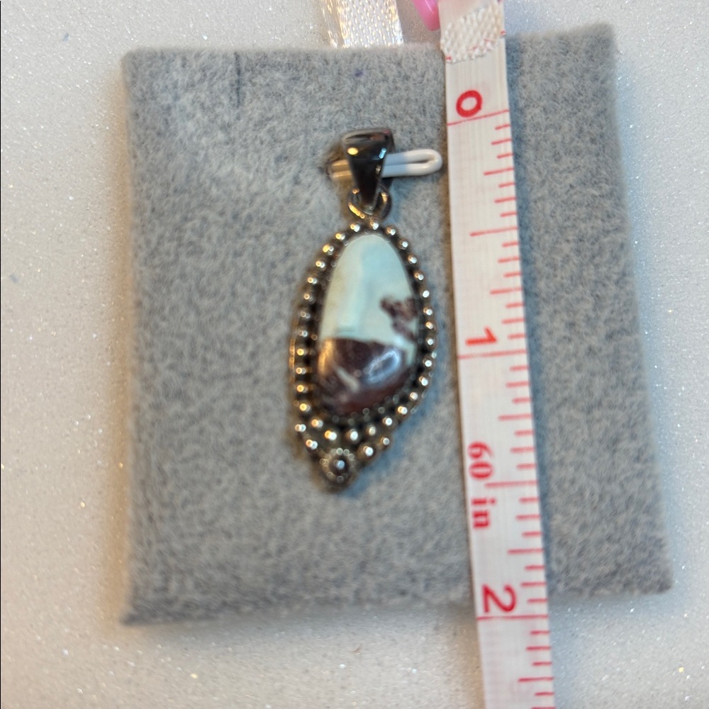 Golden hills turquoise pendant - Picture 3 of 6